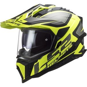 Enduro helma LS2 MX701 Explorer Alter Matt Black H-V Yellow - L (59-60)