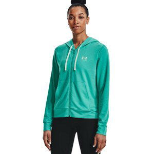 Dámska mikina Under Armour Rival Terry FZ Hoodie Green - XS