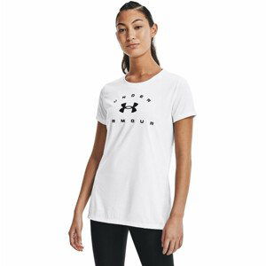 Dámske tričko Under Armour Tech Solid Logo Arch SSC White - L