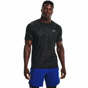 Pánske tričko Under Armour Rush 2.0 Emboss SS Black - XL