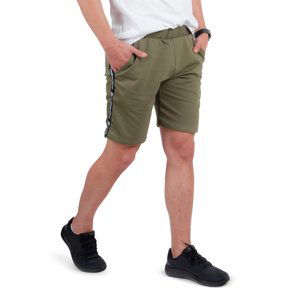 Pánske teplákové kraťasy inSPORTline Easystrap khaki - L