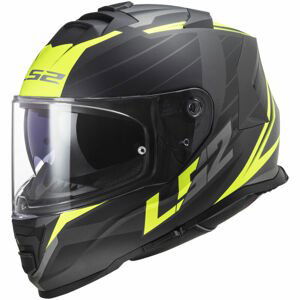 Moto prilba LS2 FF800 Storm Nerve Matt Black H-V Yellow - XXL (63-64)