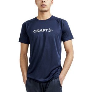 Pánske tričko CRAFT CORE Unify Logo tmavo modrá - XS