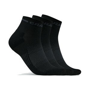 Ponožky CRAFT CORE Dry Mid 3 páry čierna - 40-42