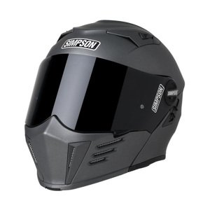 Moto prilba Simpson Darksome strieborná XL (61-62)