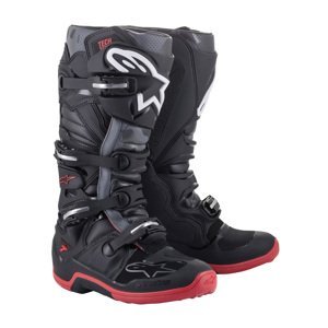 Moto topánky Alpinestars Tech 7 čierna/šedá/červená 2022 čierna/šedá/červená - 45