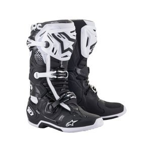 Moto topánky Alpinestars Tech 10 čierna/biela 2022 čierna/biela - 43