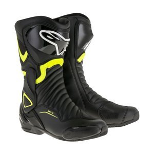 Dámske moto topánky Alpinestars S-MX 6 černé/žlté fluo 2022 čierne/žlté fluo - 48