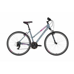 Dámsky crossový bicykel KELLYS CLEA 10 28" - model 2022 Grey Pink - M (19'')