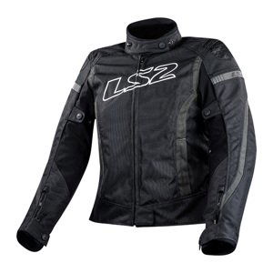 Dámska moto bunda LS2 Gate Black Dark Grey čierna / tmavo šedá - XXL