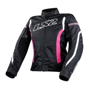 Dámska moto bunda LS2 Gate Black Pink čierna / ružová - L