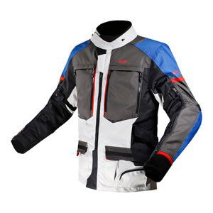 Pánska moto bunda LS2 Norway Blue Black Grey Red modrá/čierna/šedá/červená - 3XL