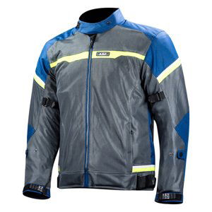 Pánska moto bunda LS2 Riva Blue Dark Grey H-V Yellow modrá/tmavo šedá/žltá - L