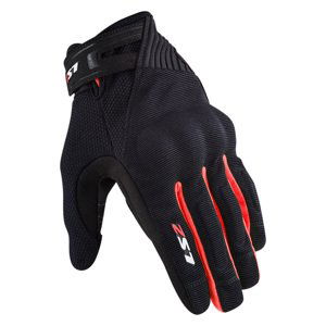 Pánske moto rukavice LS2 Dart 2 Black Red čierna/červená - L