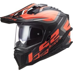 Enduro helma LS2 MX701 Explorer Alter Matt Black Fluo Orange - M (57-58)
