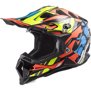 Motokrosová helma LS2 MX700 Subverter Rascal Gloss Black Fluo Orange - 3XL (65-66)