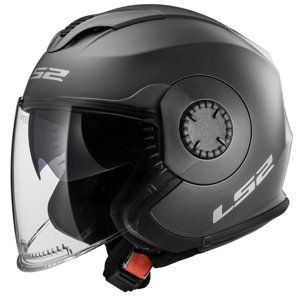 Moto prilba LS2 OF570 Verso Single Mono Matt Titanium - XXS (51-52)