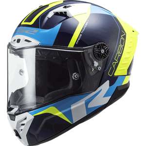 Moto prilba LS2 FF805 Thunder C Racing1 Gloss Blue Fluo Yellow - M (57-58)