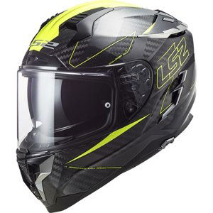 Moto prilba LS2 FF327 Challenger CT2 Fold Gloss H-V Yellow - M (57-58)