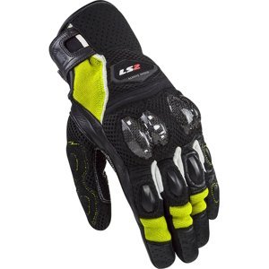 Pánske moto rukavice LS2 Spark 2 Air Black H-V Yellow čierna/fluo žltá - M