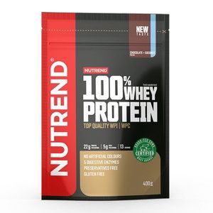 Práškový koncentrát Nutrend 100% WHEY Protein 400g cookies+cream