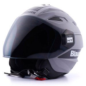 Moto prilba Blauer Brat Grey šedá - M (57-58)