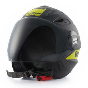 Moto prilba Blauer Brat Black/Fluo Yellow čierna/žltá fluo - S (55-56)