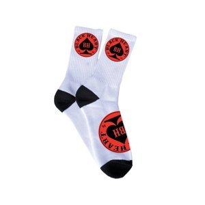 Ponožky BLACK HEART Red Ace Socks bielo-čierno-červená - 10-11