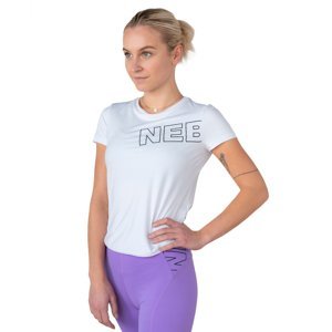 Dámske funkčné tričko s krátkym rukávom Nebbia FIT Activewear 440 White - XS