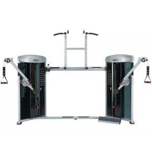 Protismerné kladky s hrazdou Steelflex Mega Power MDC2000 Dual Cable Column And Chin Up/Dip