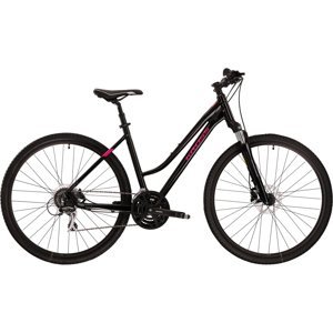 Dámsky crossový bicykel Kross Evado 4.0 28" - model 2023 černá/malina - L (19")