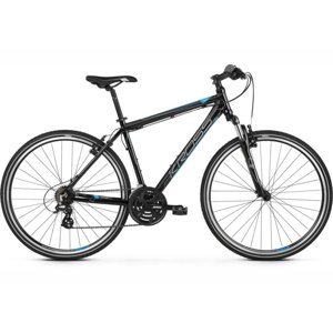 Pánsky crossový bicykel Kross Evado 2.0 28" - model 2023 čierna/modrá - L (21'')