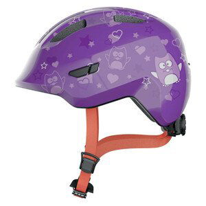 Detská cyklo prilba Abus Smiley 3.0 Purple Star - S (45-50)