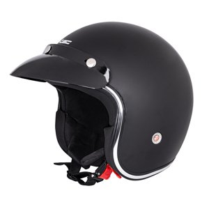 Moto prilba W-TEC YM-629 matne čierna s čiernym čalúnením - XS (53-54)