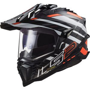 Enduro prilba LS2 MX701 Explorer C Edge Black Fluo Orange 3XL (65-66)