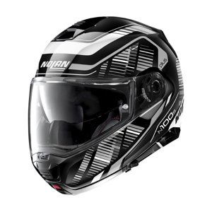 Moto prilba Nolan N100-5 Plus Starboard N-Com P/J Glossy Black - S (55-56)