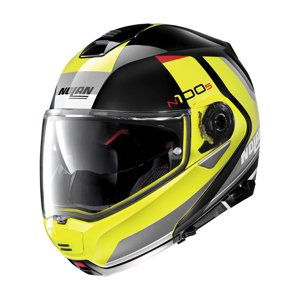 Moto prilba Nolan N100-5 Hilltop N-Com P/J Glossy Black - S (55-56)