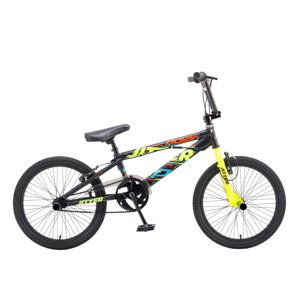 BMX bicykel Polar Jitter 20" - model 2023 čierna/žltá fluo - 10"