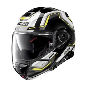 Moto helma Nolan N100-5 Upwind N-Com P/J Glossy Black - XS (53-54)