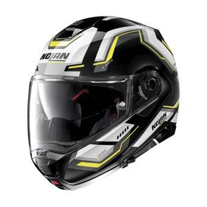 Moto helma Nolan N100-5 Upwind N-Com P/J Glossy Black - S (55-56)