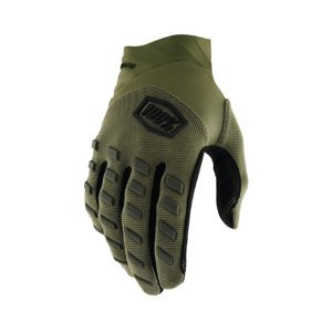 Motokrosové rukavice 100% Airmatic army zelená army zelená - M