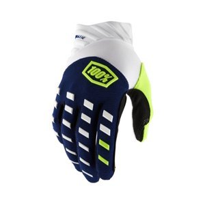 Motokrosové rukavice 100% Airmatic modrá/biela modrá/biela - L