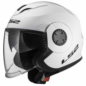 Moto prilba LS2 OF570 Verso Single Mono Gloss White Gloss White - XXS (51-52)