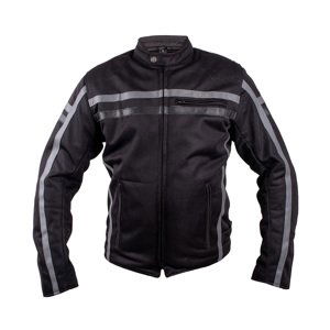 Moto bunda W-TEC Bellvitage Crow čierno-šedá - 6XL