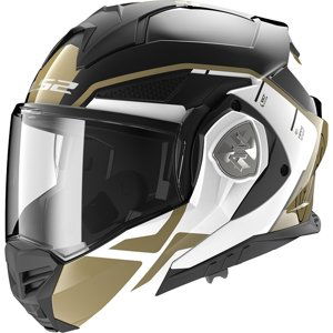 Výklopná moto prilba LS2 FF901 Advant X Metryk Black Gold P/J M (57-58)