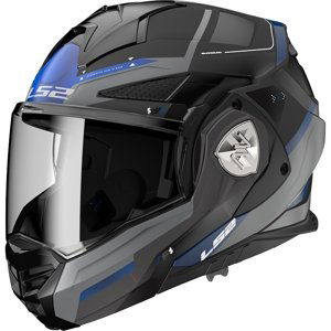 Výklopná moto prilba LS2 FF901 Advant X Spectrum Black Titanium Blue P/J XL (61-62)