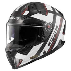 Moto prilba LS2 FF811 Vector II Carbon Strong Gl. White XS (53-54)