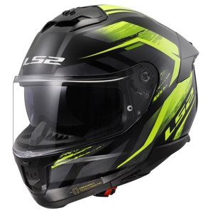 Moto prilba LS2 FF808 Stream II Fury Black H-V Yellow L (59-60)