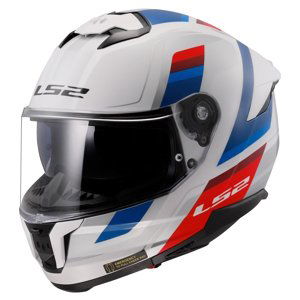 Moto prilba LS2 FF808 Stream II Vintage White Blue Red 3XL (65-66)