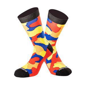 Ponožky Undershield Camo Short žltá/červená/modrá 35/38